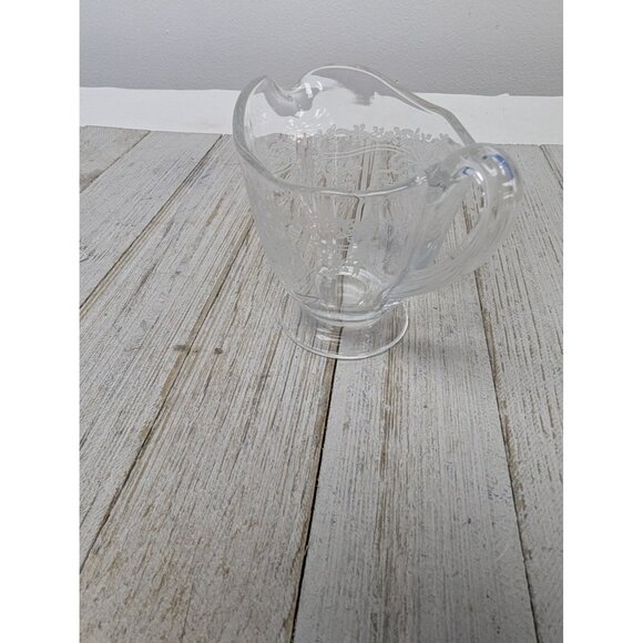 Vintage Etched Depression Glass Fostoria Romance Creamer - Picture 3 of 6